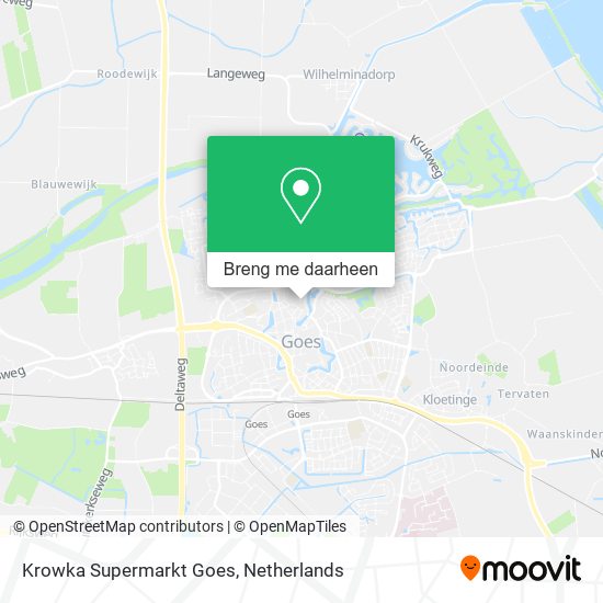 Krowka Supermarkt Goes kaart
