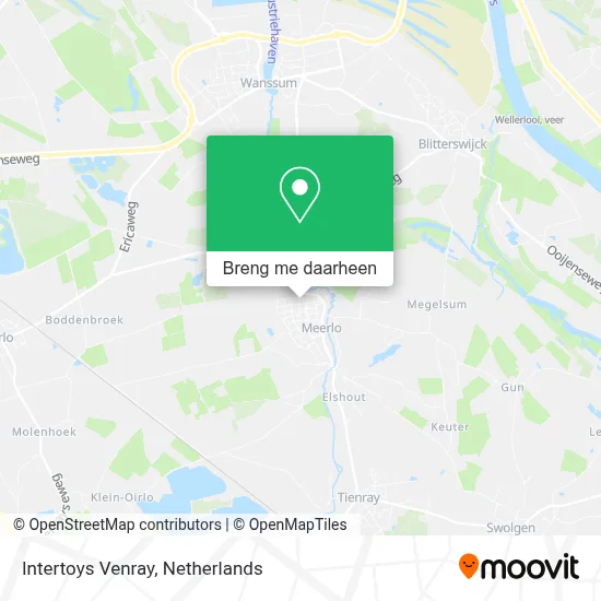 Intertoys Venray kaart