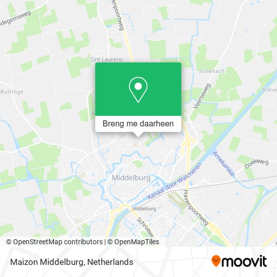 Maizon Middelburg kaart