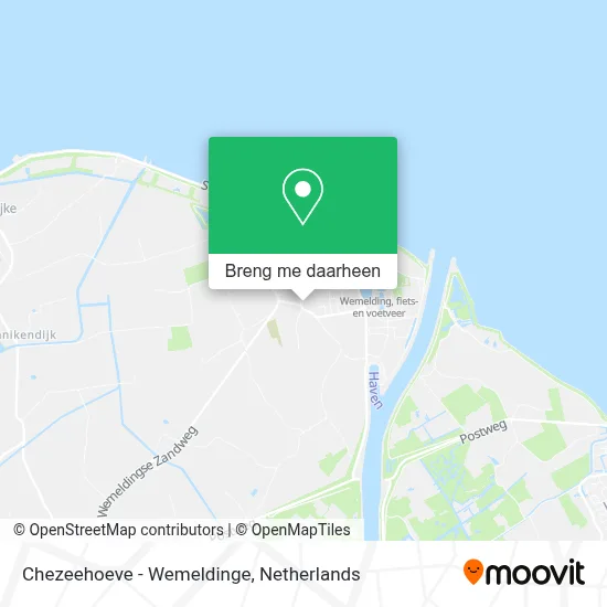 Chezeehoeve - Wemeldinge kaart