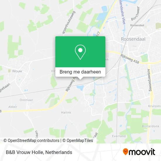 B&B Vrouw Holle kaart