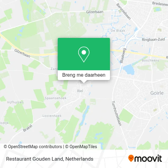 Restaurant Gouden Land kaart