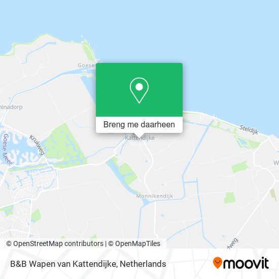 B&B Wapen van Kattendijke kaart