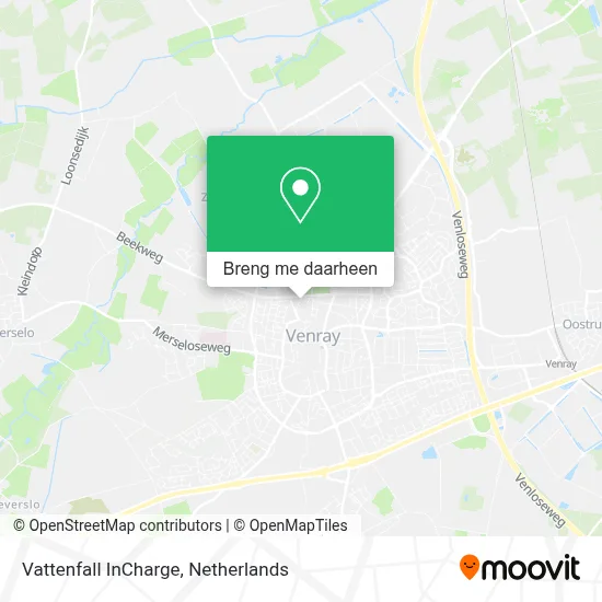 Vattenfall InCharge kaart