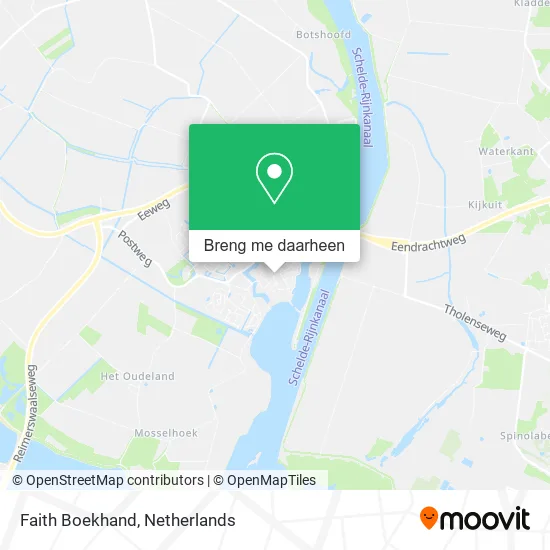 Faith Boekhand kaart