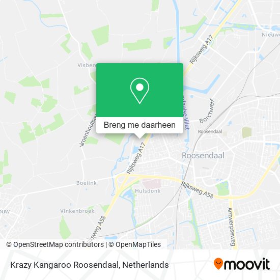 Krazy Kangaroo Roosendaal kaart