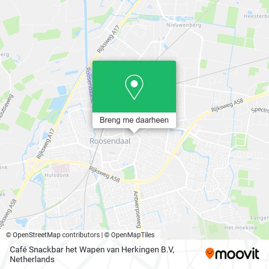 Café Snackbar het Wapen van Herkingen B.V kaart