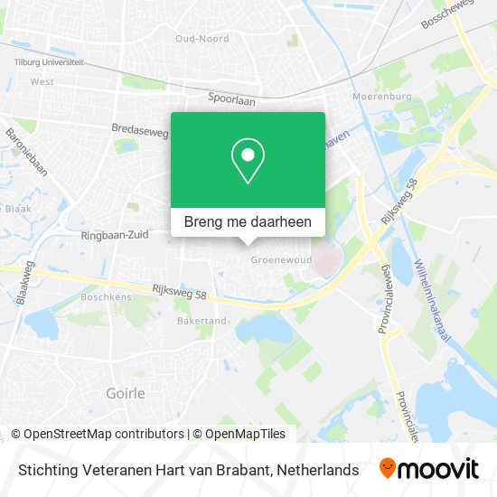 Stichting Veteranen Hart van Brabant kaart