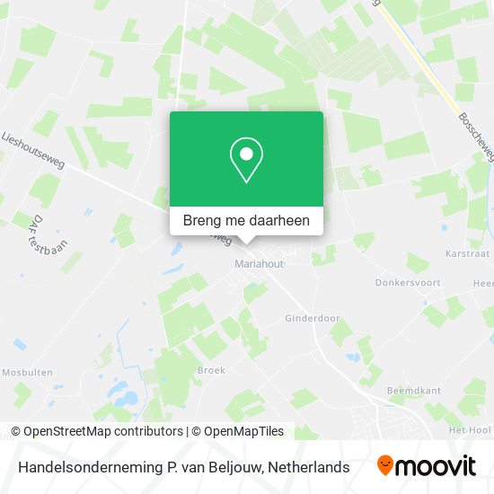 Handelsonderneming P. van Beljouw kaart