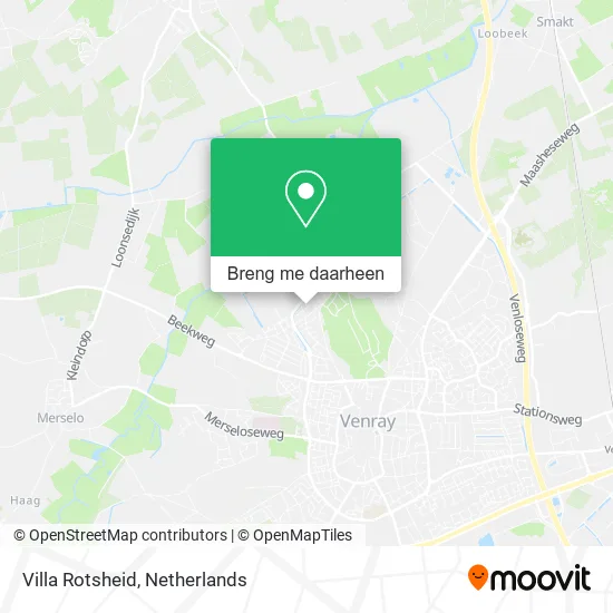 Villa Rotsheid kaart
