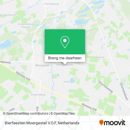 Bierfeesten Moergestel V.O.F kaart