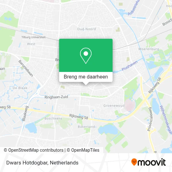 Dwars Hotdogbar kaart