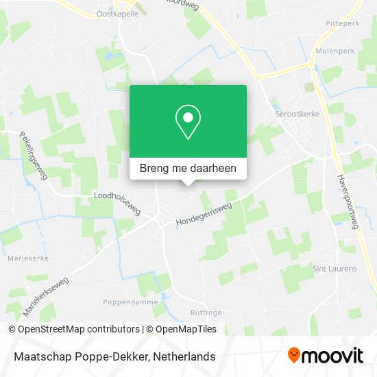 Maatschap Poppe-Dekker kaart