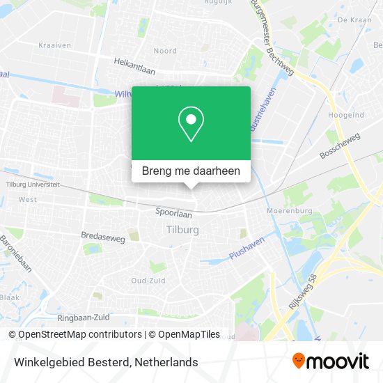 Winkelgebied Besterd kaart