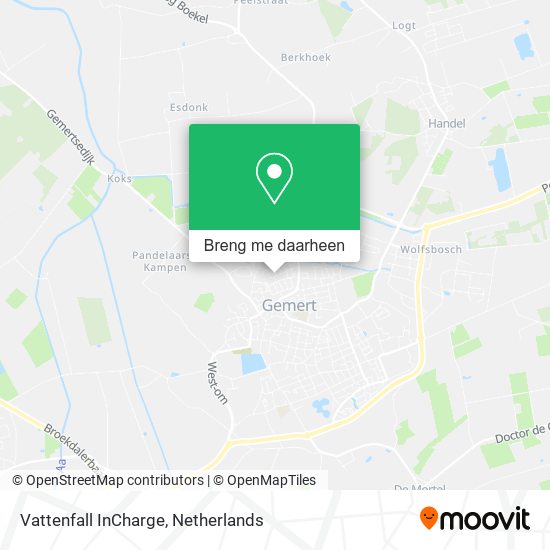 Vattenfall InCharge kaart