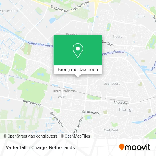 Vattenfall InCharge kaart