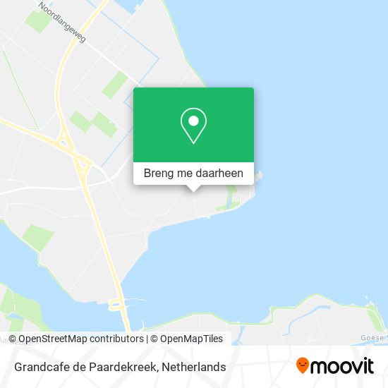 Grandcafe de Paardekreek kaart