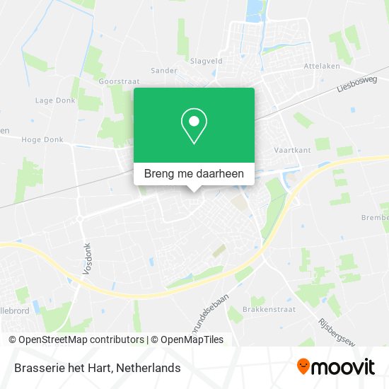 Brasserie het Hart kaart