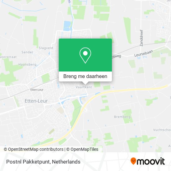 Postnl Pakketpunt kaart