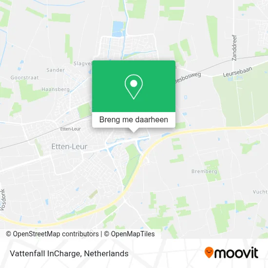 Vattenfall InCharge kaart
