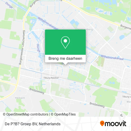 De P?B? Groep BV kaart