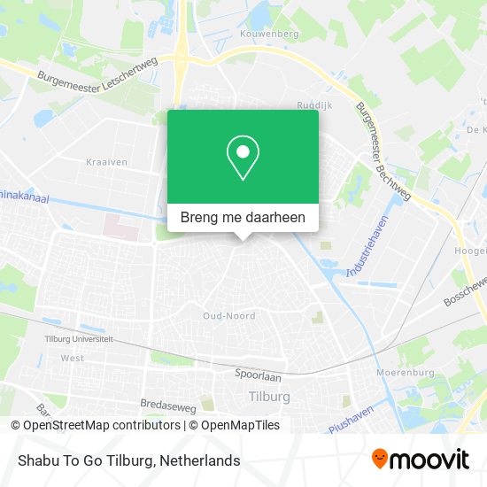 Shabu To Go Tilburg kaart