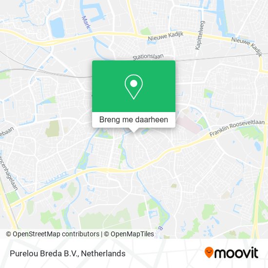Purelou Breda B.V. kaart