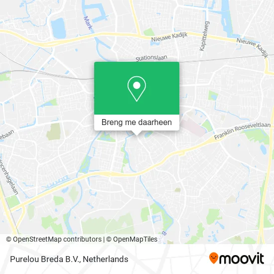 Purelou Breda B.V. kaart