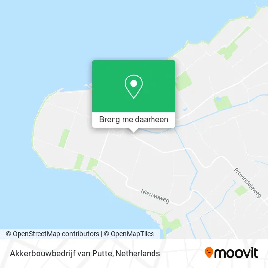 Akkerbouwbedrijf van Putte kaart