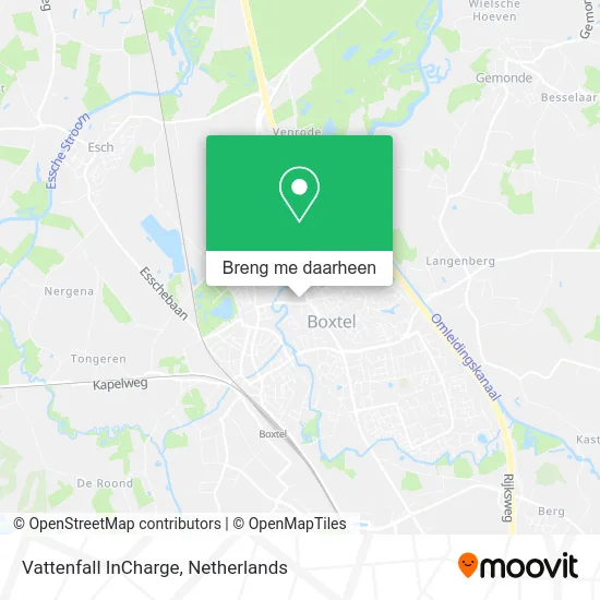 Vattenfall InCharge kaart