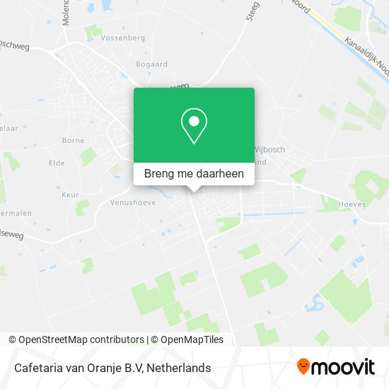 Cafetaria van Oranje B.V kaart