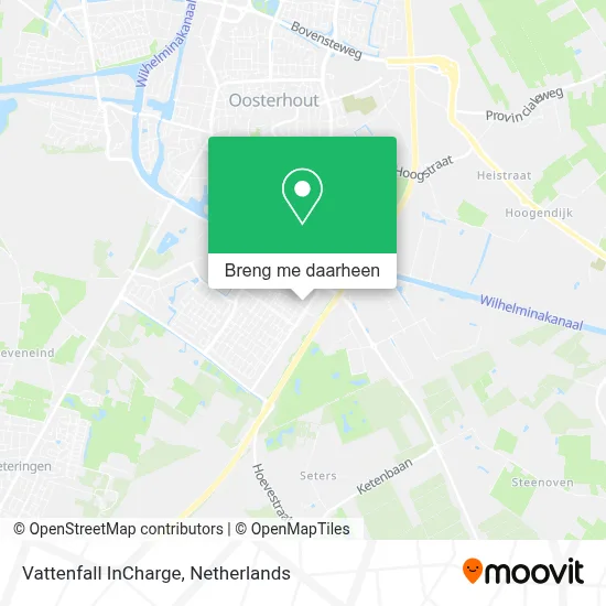 Vattenfall InCharge kaart