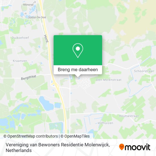 Vereniging van Bewoners Residentie Molenwijck kaart