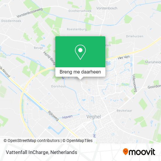 Vattenfall InCharge kaart
