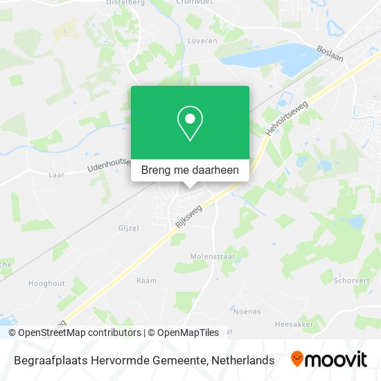 Begraafplaats Hervormde Gemeente kaart