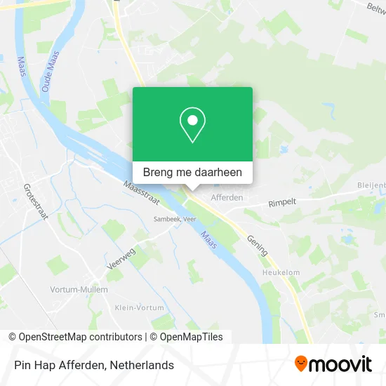 Pin Hap Afferden kaart