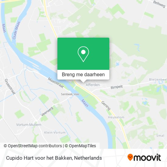 Cupido Hart voor het Bakken kaart