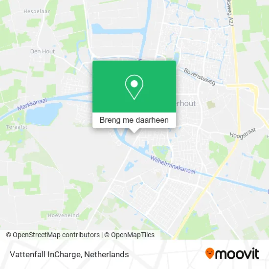 Vattenfall InCharge kaart