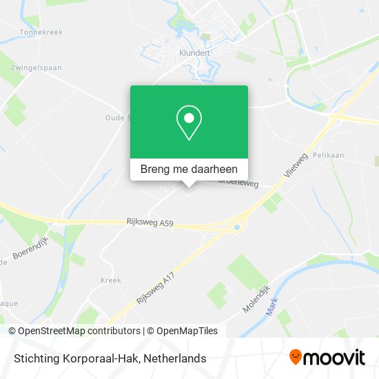 Stichting Korporaal-Hak kaart
