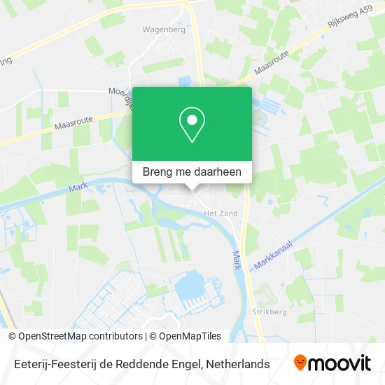 Eeterij-Feesterij de Reddende Engel kaart
