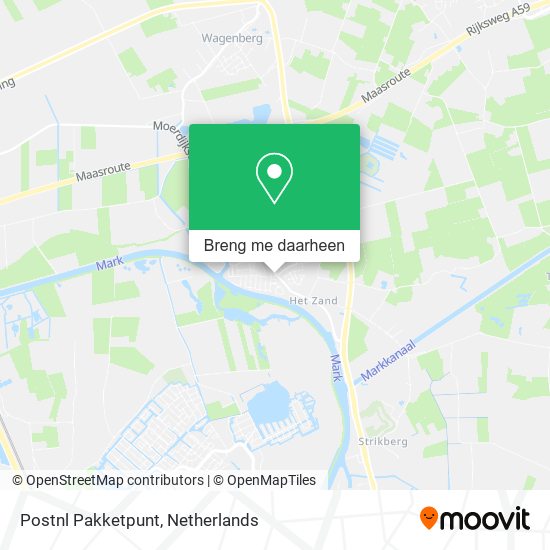 Postnl Pakketpunt kaart