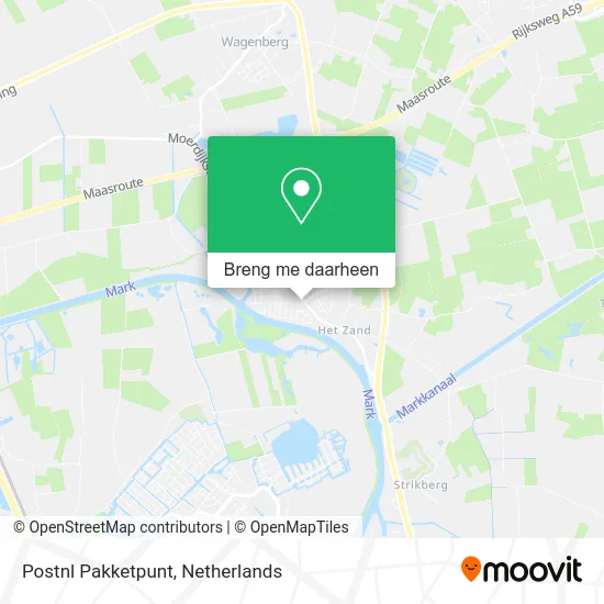 Postnl Pakketpunt kaart