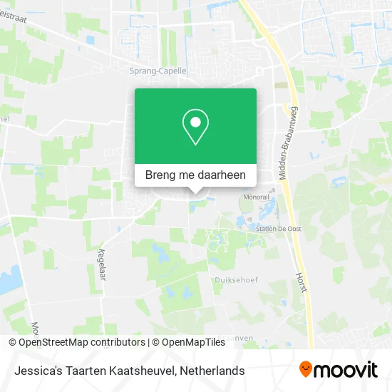 Jessica's Taarten Kaatsheuvel kaart