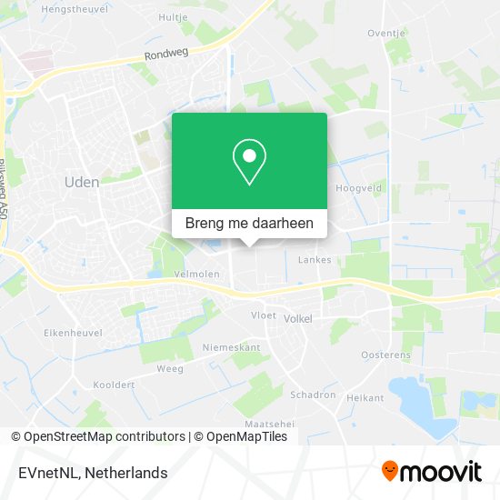 EVnetNL kaart