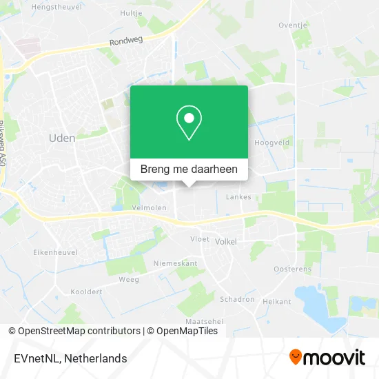 EVnetNL kaart
