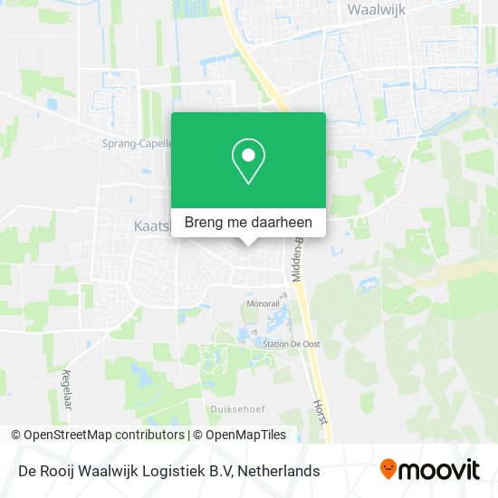 De Rooij Waalwijk Logistiek B.V kaart