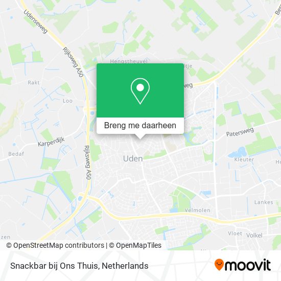 Snackbar bij Ons Thuis kaart