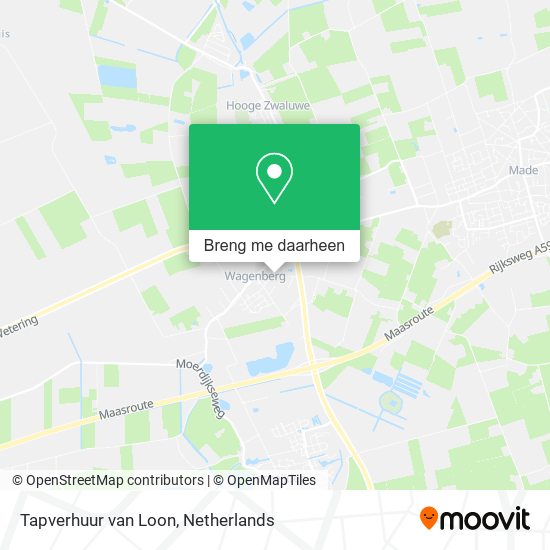 Tapverhuur van Loon kaart