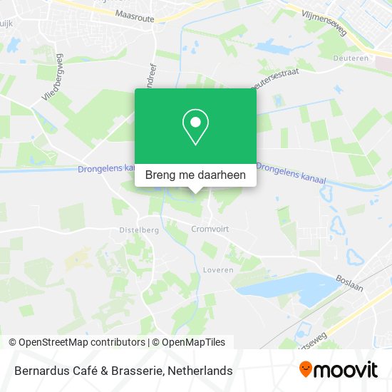 Bernardus Café & Brasserie kaart