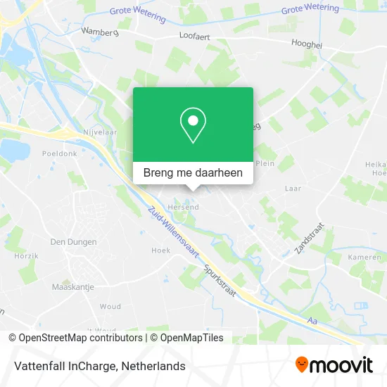 Vattenfall InCharge kaart